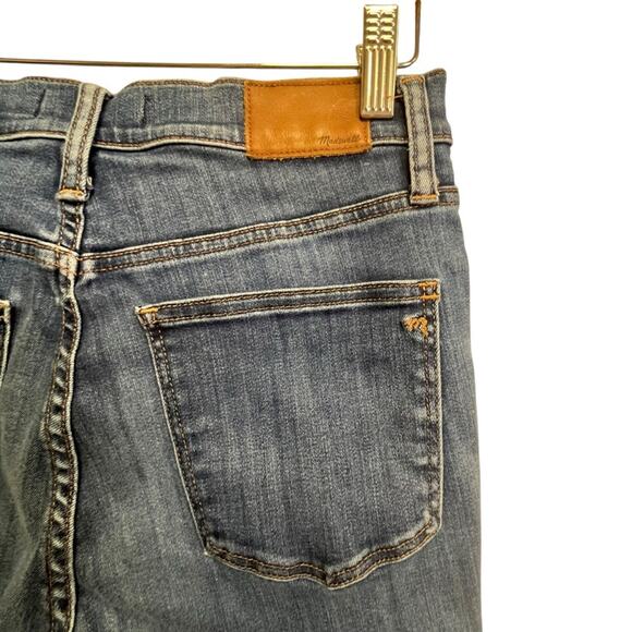 Madewell Womens Size 28 10" High Rise Skinny Crop Button Fly Medium Wash Jeans - Picture 7 of 13